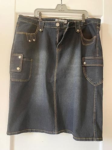 Midi Ətək, Cins, 2XL lalafo.az -da Midi Ətək, Cins, 2XL