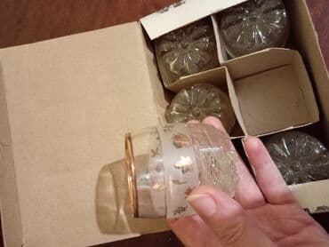 чайный набор: Стаканы, цвет - Белый, Стекло, Набор из 6 шт., Турция — 4