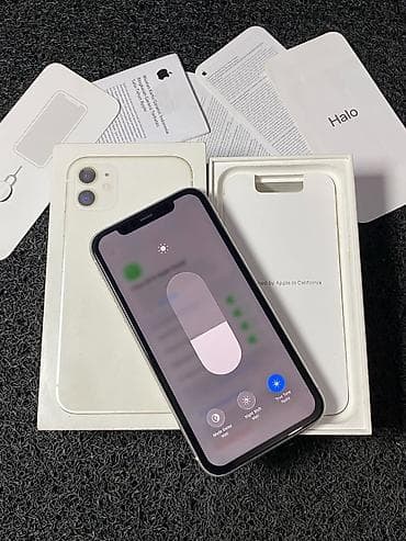 IPhone 11, 128 GB, Ağ, Zəmanət, Kredit, Face ID — 4