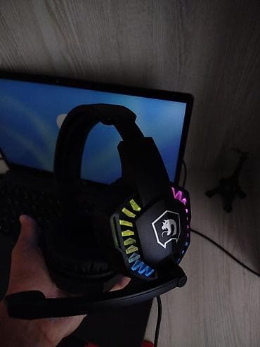 kür kompüter: RGB işıqlı oyun aksesuarları dəsti - Qulaqlıq: Üstündə mikrafon olan — 3