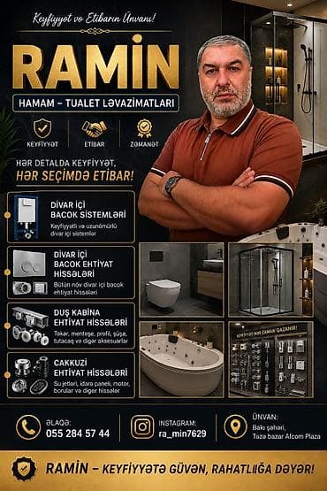 caquzi: RAMİN – Hamam və tualet ləvazimatları - Divar içi bacok sistemləri — 1