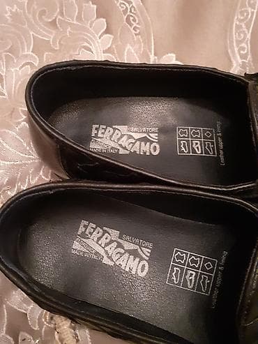 Gencede satilir Deri Salvatore Ferragamo kişi ayaqabisi 90azn alinib — 4