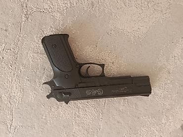 ucuz kask: Kalcuk sarik atan dəmir tapança - Material: metaldan hazırlanmış — 1