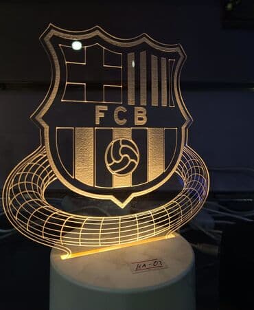 3d rucka: 3D Lampa💫 Qiymət : 22 AZN🤩 🏆Satışda - Qarabağ, Real-Madrid — 5