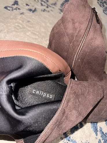 rezin cekmeler: Calipso qadın botları - Model: M8-25683 SH-67T - Rəng: tünd qəhvəyi - — 3