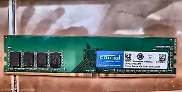 komputer canta: Operativ yaddaş (RAM) Crucial, 4 GB, 2400 Mhz, DDR4, PC üçün, Yeni — 3