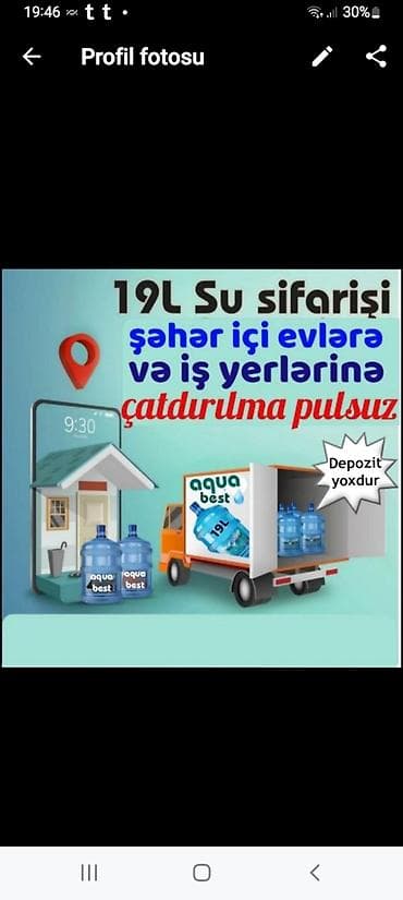 SU SİFARİŞİ Aqua Best 19L içməli su – evlərə və iş yerlərinə sifariş — 2