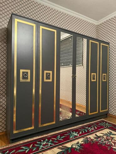 qapi: Yeni, Açılan, 6 qapı Düz dolab, Qarderob, paltar dolabı, Azərbaycan — 1