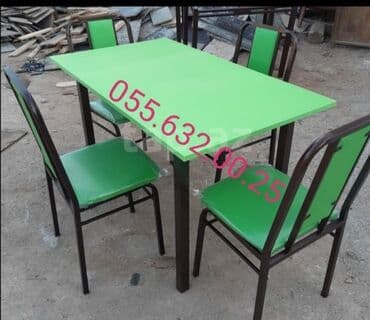 bağça üçün: Yeni, Kvadrat masa, Açılmayan, Stullar ilə, Azərbaycan — 6
