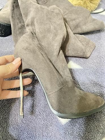 sapo: Çəkmə, Ölçü: 36, rəng - Boz, Yeni — 1