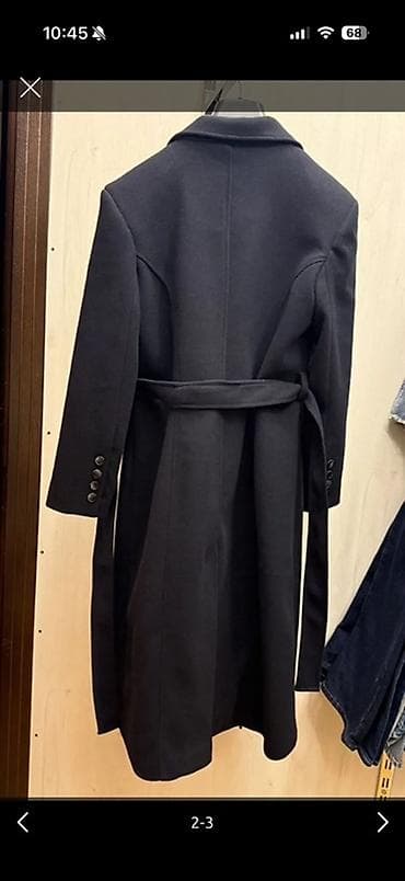 swatch black coat: Palto, S, rəng - Qara — 2