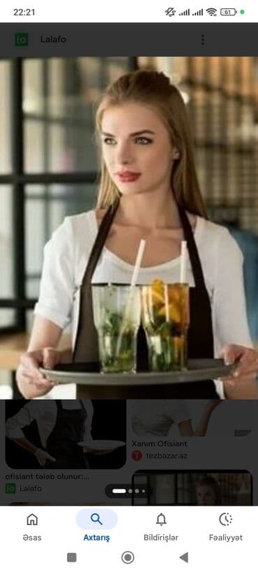 afsiant qiz: Peşəkar ofisiant köməkçisi tələb olunur — 2