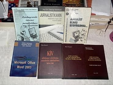 Kitablar və jurnallar: Kitabların istənilən 1 ədədi 1 azn. Tək-tək satılmır. Minimum 5 kitab — 2