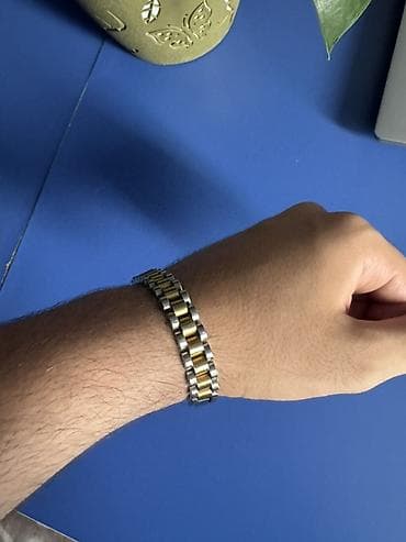 sensor saatlar: İki rəngli metal qolbaq - Dizayn: Zəncirvari “jubilee” tipli bənd – — 1