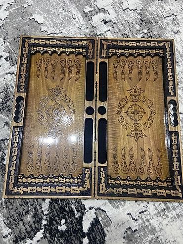 İdman formaları: Taxta nərd dəsti - Material: tam ağacdan hazırlanmış, laklanmış səth — 2