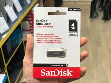 Flash kart Sandisk, 4 GB, USB 3.1, Yeni