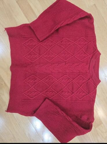 yağış paltarı: Sviter, Zara, L, rəng - Qırmızı — 10