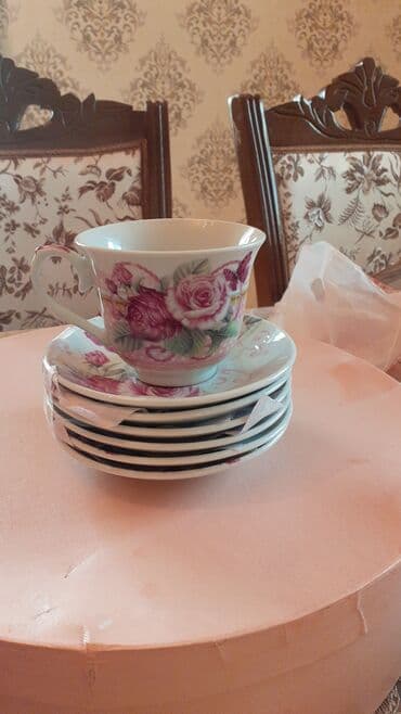 сервиз чайный: Çay dəsti, rəng - Ağ, Keramika, 6 nəfərlik — 2