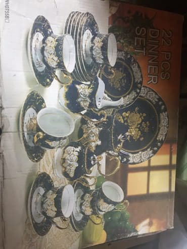 Çay dəsti, rəng - Göy