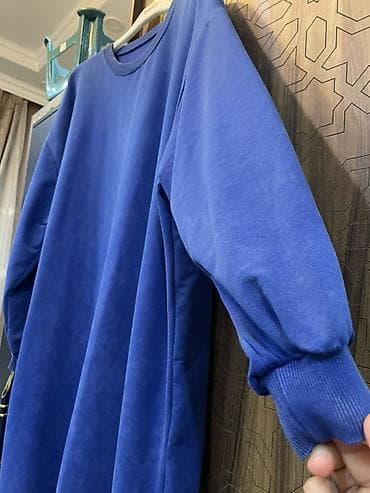 mavi macun: Mavi Oversize Gündəlik Don Razmer:L Xl. Parçası Mərmər — 3