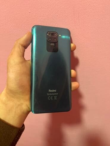 Redmi Note 9, 64 GB, rəng - Göy, Barmaq izi