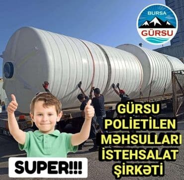 ikinci əl su cəni: Bak, Plastik, 10000 l l, Yeni, Rayonlara çatdırılma, Pulsuz çatdırılma — 20
