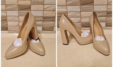 elf bar ucuz: Bej rəngli qadın tufliləri. Olcu-38 Hundurluk- 12sm. Cemi 1 defe Toya — 1