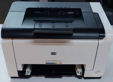 Mətbəx texnikası: HP printer color CP1025nw Rengli Printer Usb wifi Katricler doludur — 2