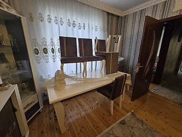 otaq gulleri: Qonaq otağı üçün, Açılmayan, Dördbucaq masa, 6 stul — 1