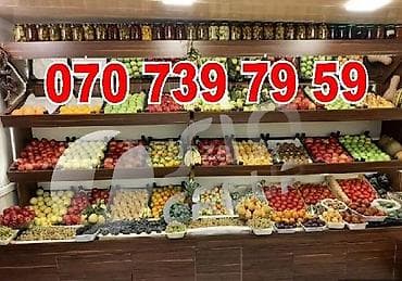 divara yigilan dolablar: Meyve vitrini sifarisi — 1