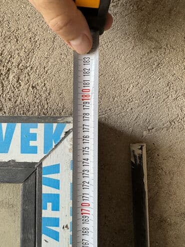 дверная ручка: Orijinal VEKA pəncərəsi. 81cm x 178cm. 7cm-lik profildən yığılıb — 5