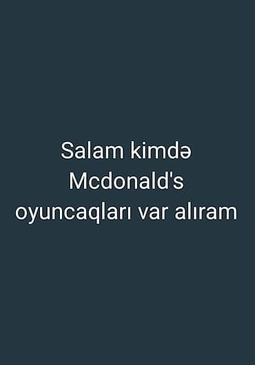 oyuncaq at: Alış xidməti: McDonald’s Happy Meal oyuncaqları toplanılır - — 1