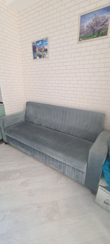 ofis ucun divan: Divan, Açılmayan, Vеlur parça — 2