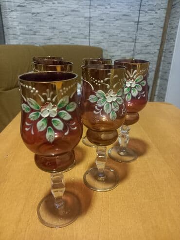 BYD: Qədəhlər, rəng - Qırmızı, 6 ədədli dəst, Çexiya — 2