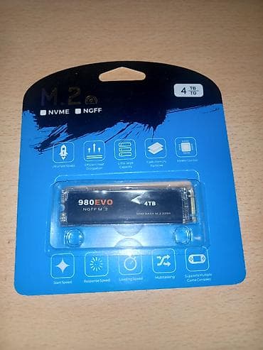 Daxili SSD disk Samsung, 4 TB, M.2, Yeni