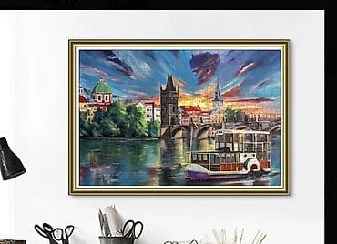 Спортивные игры: 500 hissəli “Praqa – Yağlı boya üslubunda” pazl - Qutu: 1 ədəd, 500 — 3