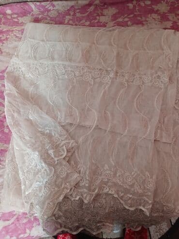 vinil divar kağızları: Tül pərdə eni ;3 metr, uzunu 2,85 sm.Hazırdır.Zakaz tikdirmişəm — 3