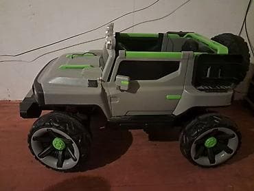 elekt: Uşaq üçün elektrikli off-road tipli minik maşını - Korpus: boz-yaşıl — 2