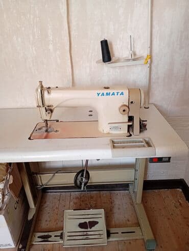corab istehsal eden aparat: Yamata sənaye tikiş maşını – stol və pedalla komplekt. - Brend/model — 2