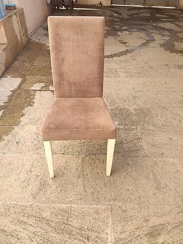 metbexd mebeli: Mətbəx üçün, İşlənmiş, Qatlanmayan, rəng - Bej Stul — 1