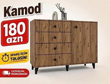 kamodlar: Kamod – funksional və zərif dizayn - Material: ağac teksturalı — 1