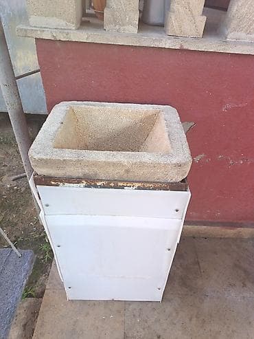 Tebii su daşı,filtr su ucun su daşı. - Material: tökmə beton/daş — 3