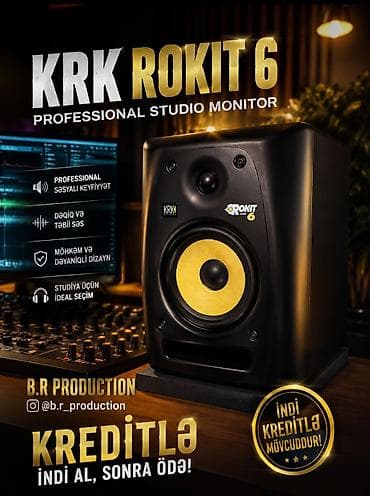 KRK Rokit 6 Professional Studio Monitor - Peşəkar səsyazma üçün