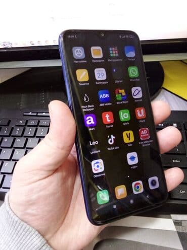 Redmi Note 8, 64 ГБ, цвет - Голубой, Сенсорный, Отпечаток пальца, Две SIM карты — 1