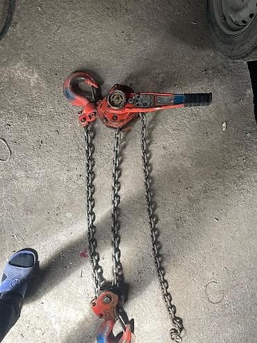 elektrikli əl alətləri: Mexaniki zəncirli qaldırıcı (lever hoist) — 2 qarmaqlı model — 6