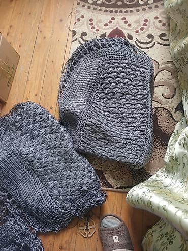 Pledlər: Divan üçün rəng - Boz Yataq örtüyü — 2