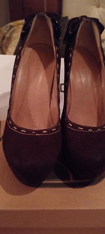 Tuflilər, Ölçü: 36, rəng - Qəhvəyi, İşlənmiş