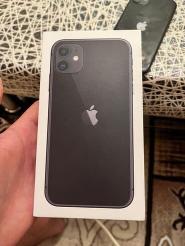 купить эпл ноутбук: IPhone 11, Черный, Face ID — 2