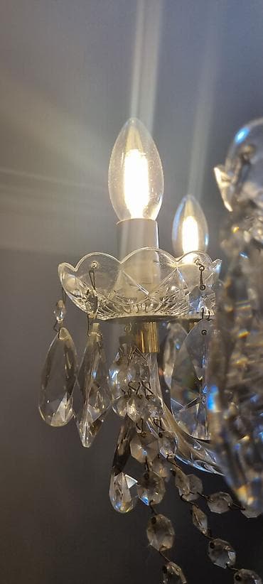 Çılçıraq, 8 lampa, Xrustal