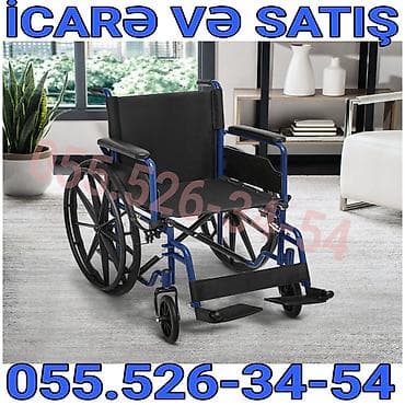 Tibbi maskalar: Məhsul: Təkərli əlil arabası – icarə və satış - Geniş oturacaq və bel — 1